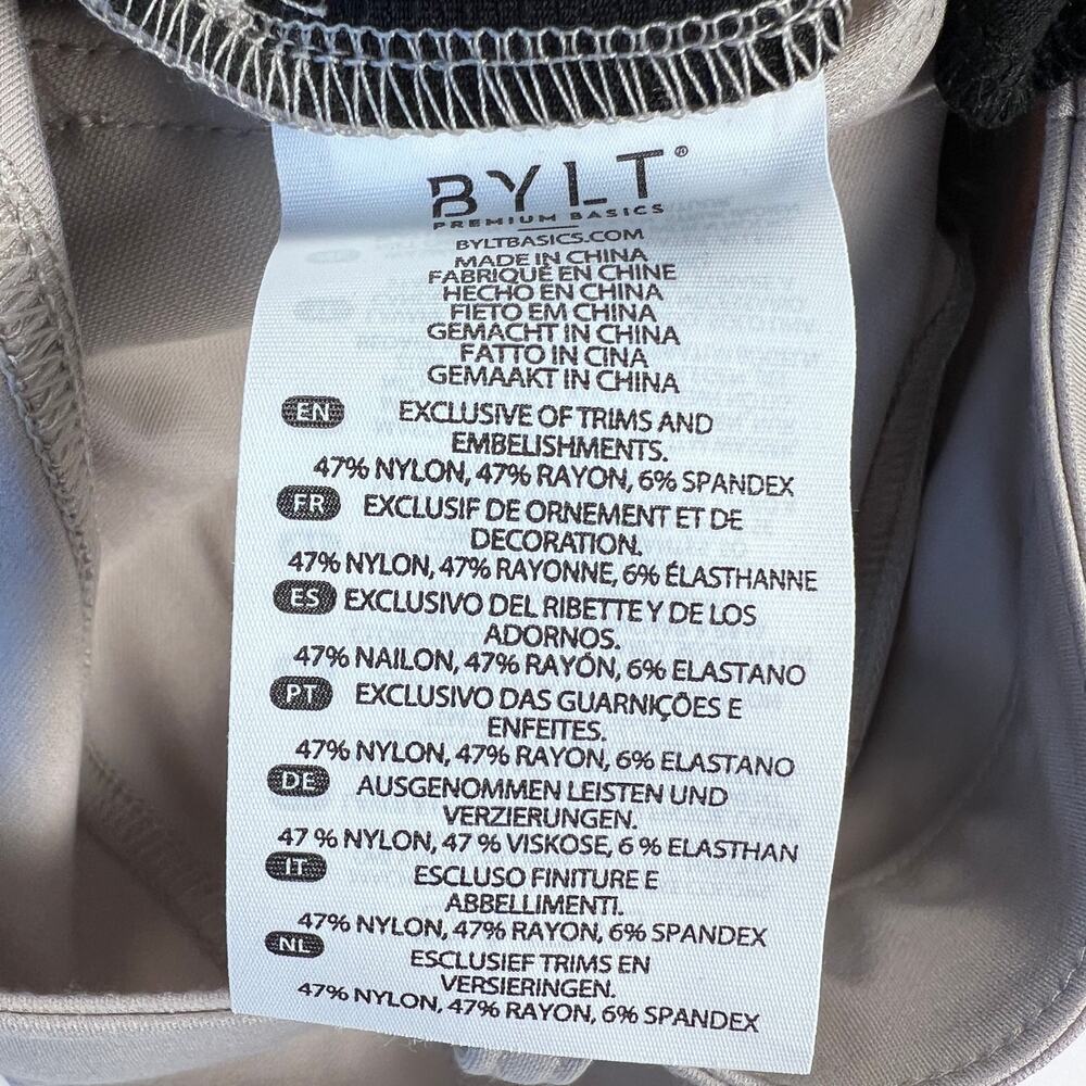 BYLT Basics Everyday Pant 2.0 Taupe Technical Stretch Chino Golf Pants Size 32 - Picture 15 of 16